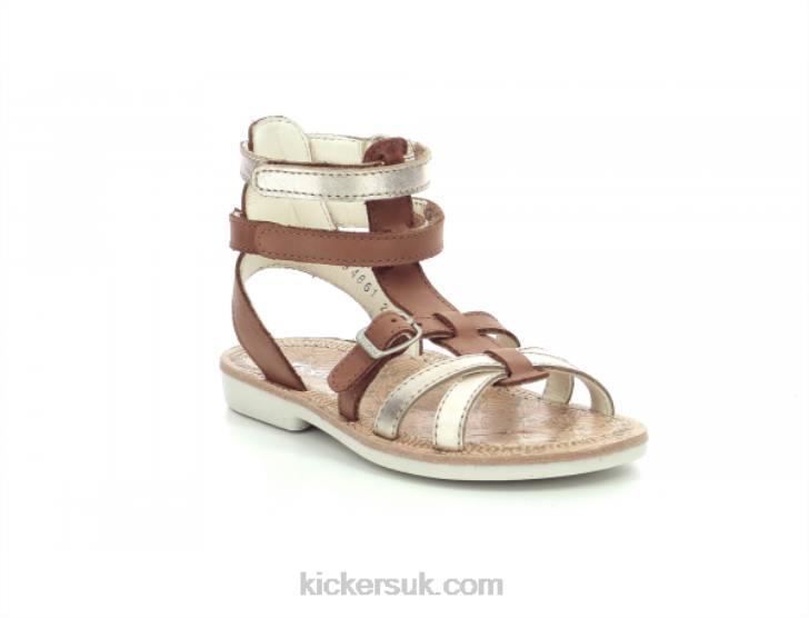 Cosak Brown Gold Kickers ZDBR477 Kids