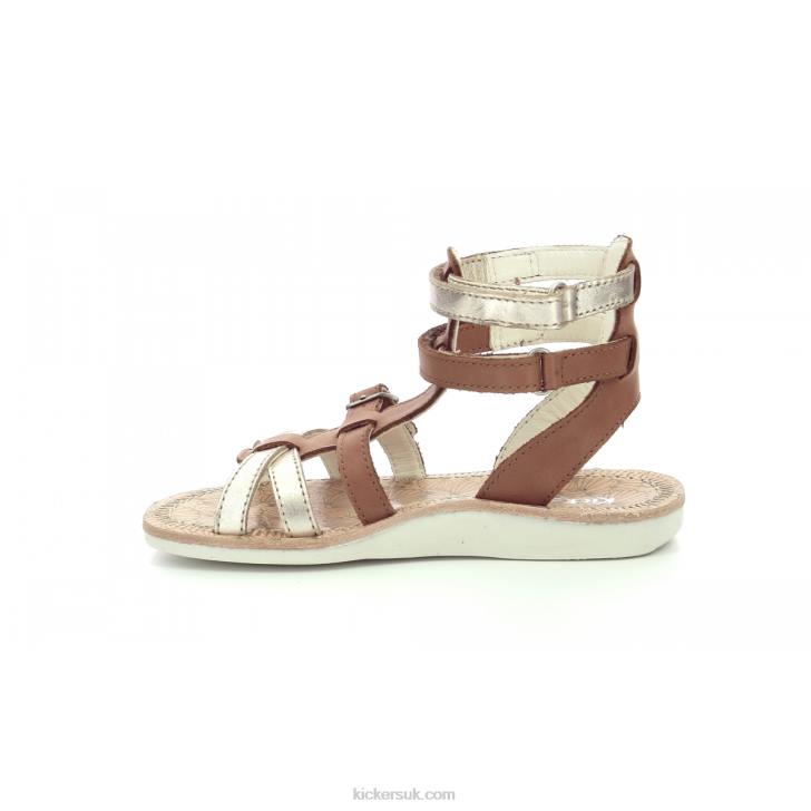 Cosak Brown Gold Kickers ZDBR477 Kids