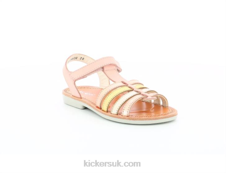 Cosmetick Pink Metallised Gold Kickers ZDBR482 Kids