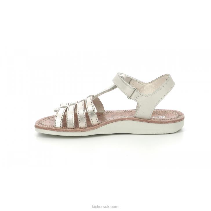 Cosmetick White Gold Kickers ZDBR484 Kids