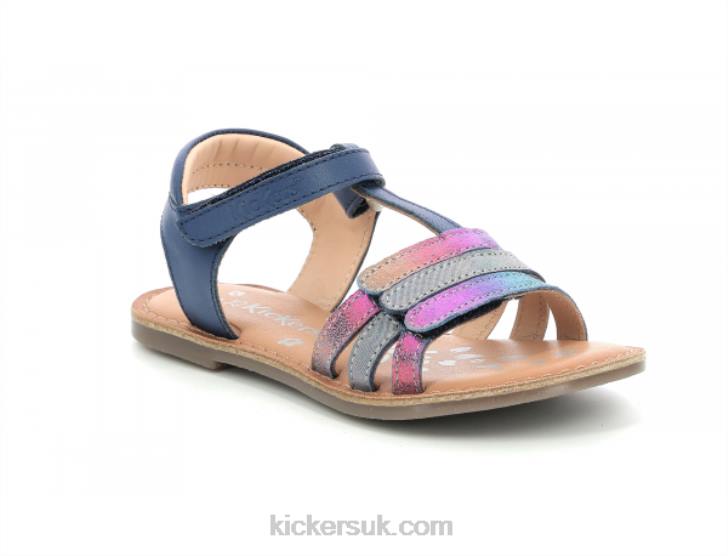 Diamanto Dark Blue Metallized Kickers ZDBR400 Kids