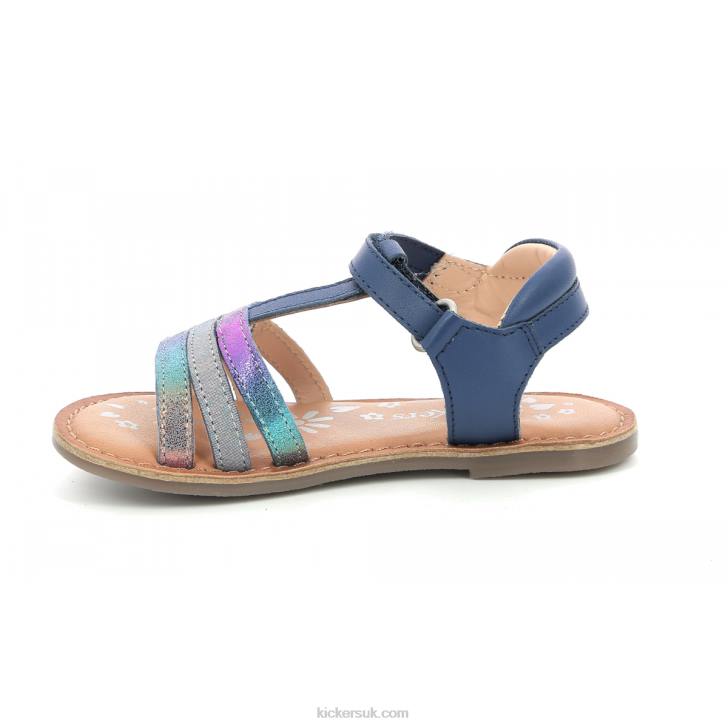 Diamanto Dark Blue Metallized Kickers ZDBR400 Kids