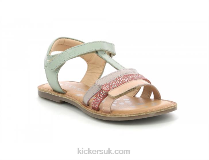 Diamanto Light Green Pink Purple Kickers ZDBR425 Kids