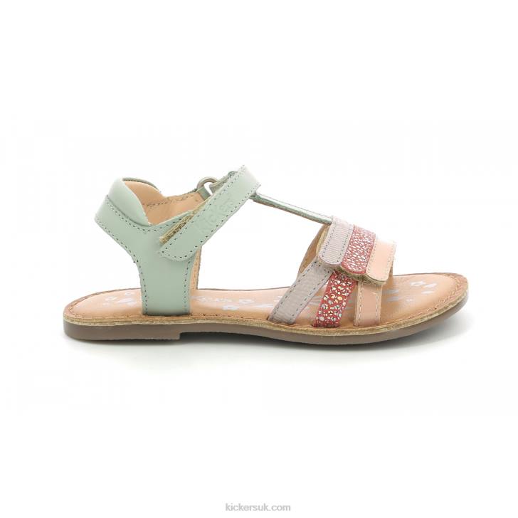 Diamanto Light Green Pink Purple Kickers ZDBR425 Kids