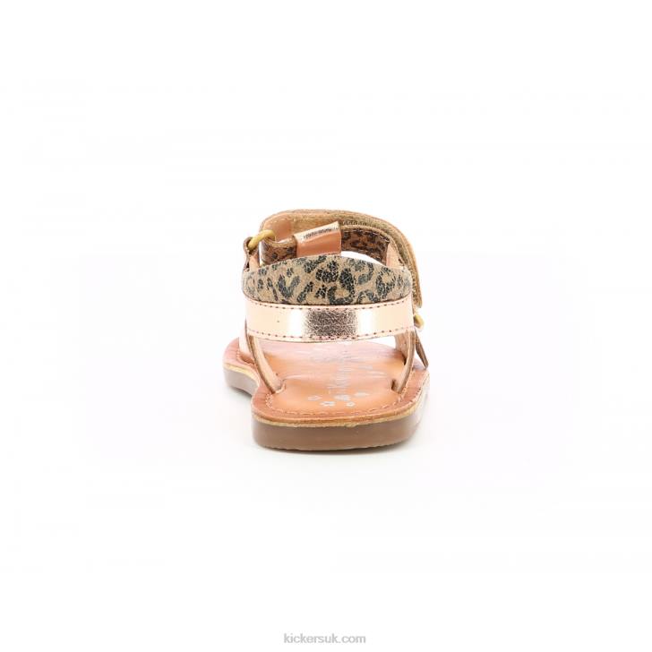 Diazz Beige Leopard Pink Kickers ZDBR601 Kids