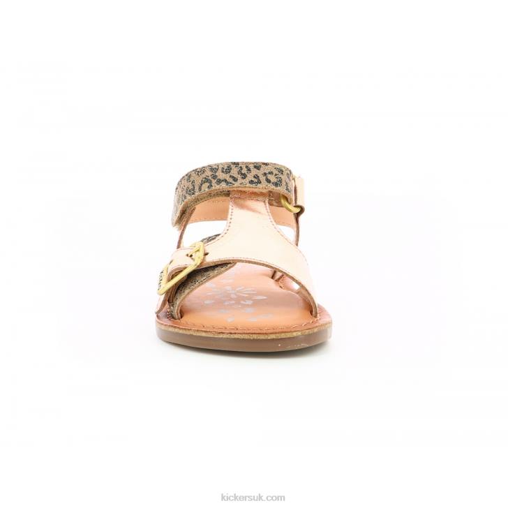 Diazz Beige Leopard Pink Kickers ZDBR601 Kids