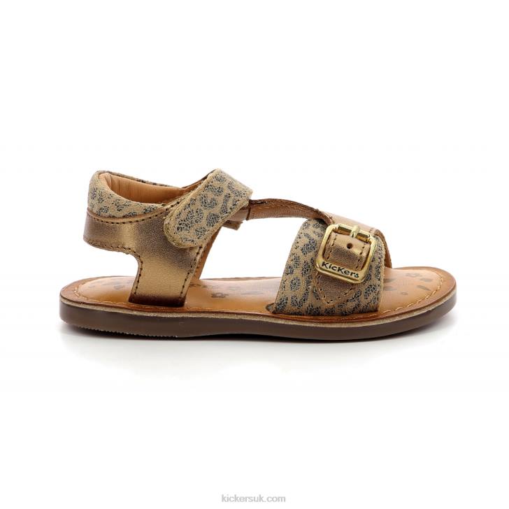 Diazz Bronze Leopard Kickers ZDBR568 Kids