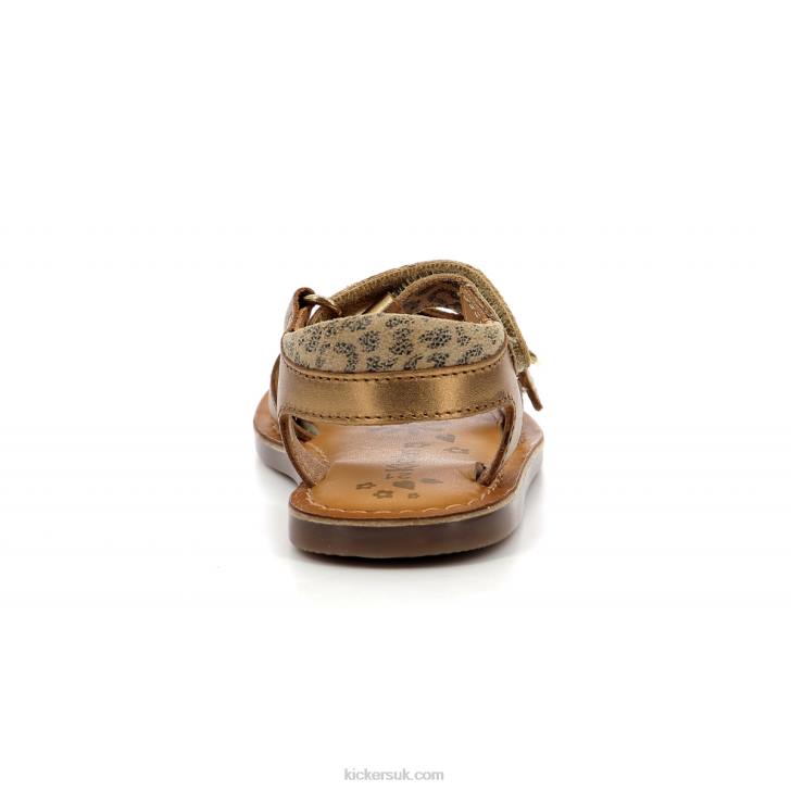 Diazz Bronze Leopard Kickers ZDBR568 Kids