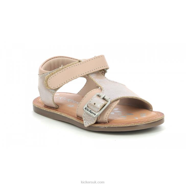 Diazz Light Pink Metallized Kickers ZDBR554 Kids