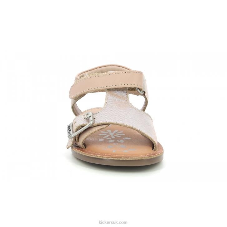 Diazz Light Pink Metallized Kickers ZDBR554 Kids