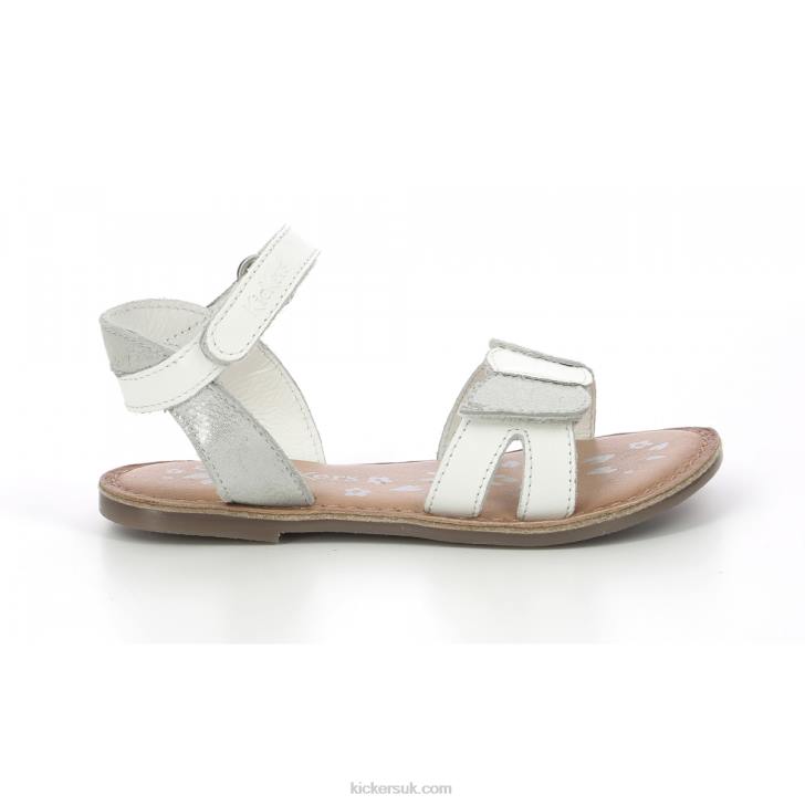Disdana White Silver Kickers ZDBR683 Kids