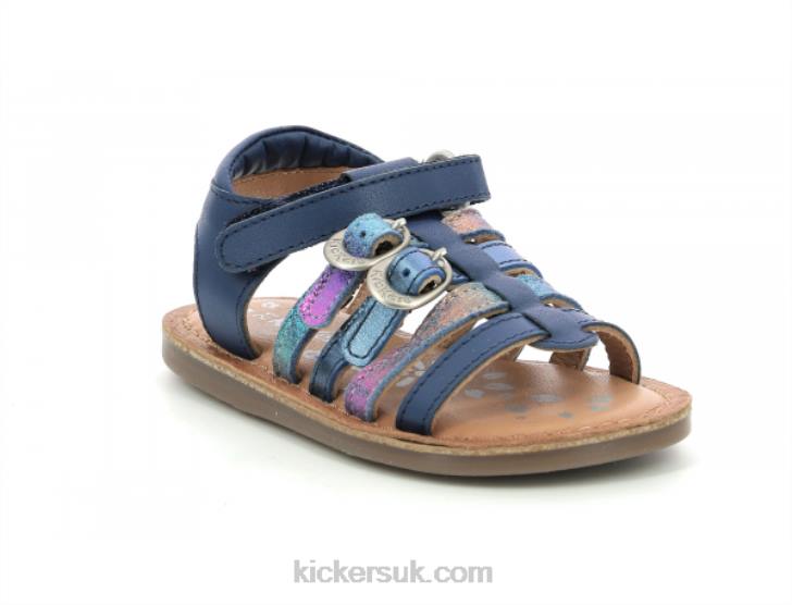 Diveta Dark Blue Metallized Kickers ZDBR430 Kids