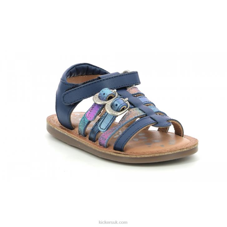 Diveta Dark Blue Metallized Kickers ZDBR430 Kids