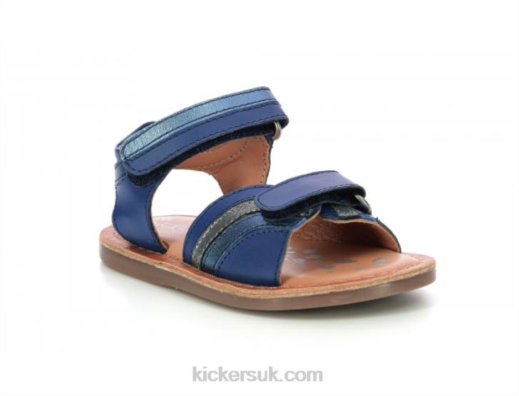 Divizza Dark Blue Metallized Kickers ZDBR656 Kids