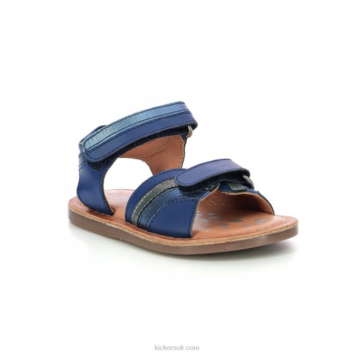 Divizza Dark Blue Metallized Kickers ZDBR656 Kids