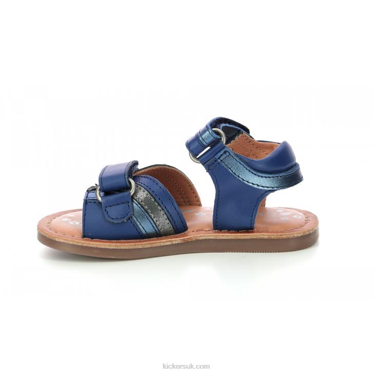 Divizza Dark Blue Metallized Kickers ZDBR656 Kids