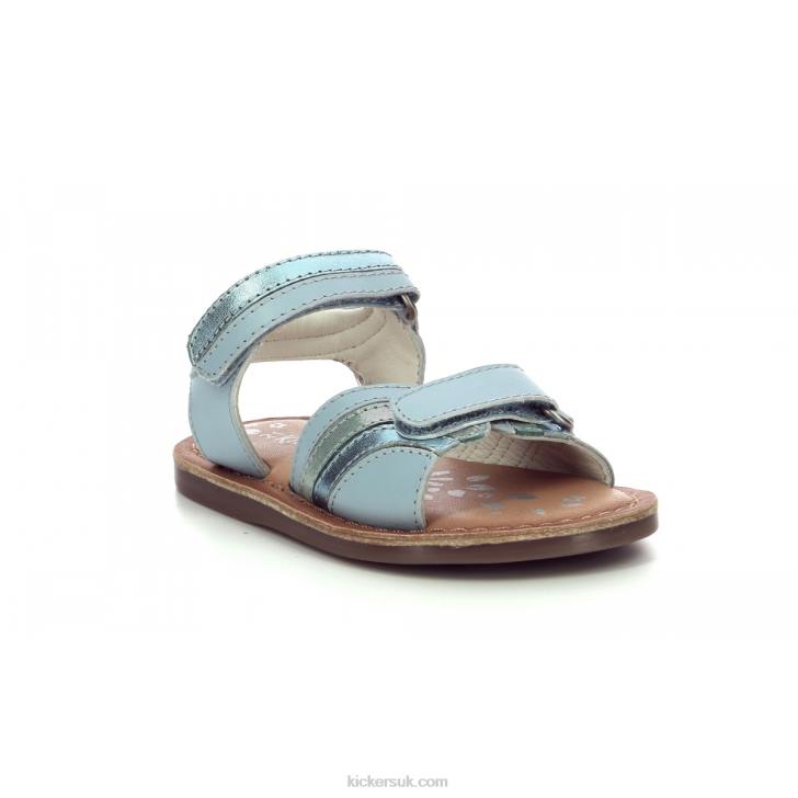 Divizza Light Blue Metallized Kickers ZDBR578 Kids