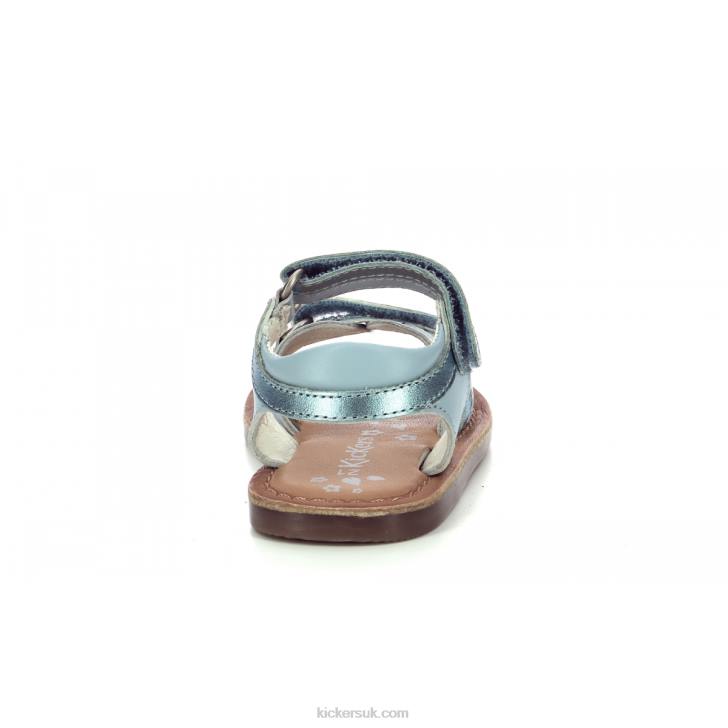 Divizza Light Blue Metallized Kickers ZDBR578 Kids