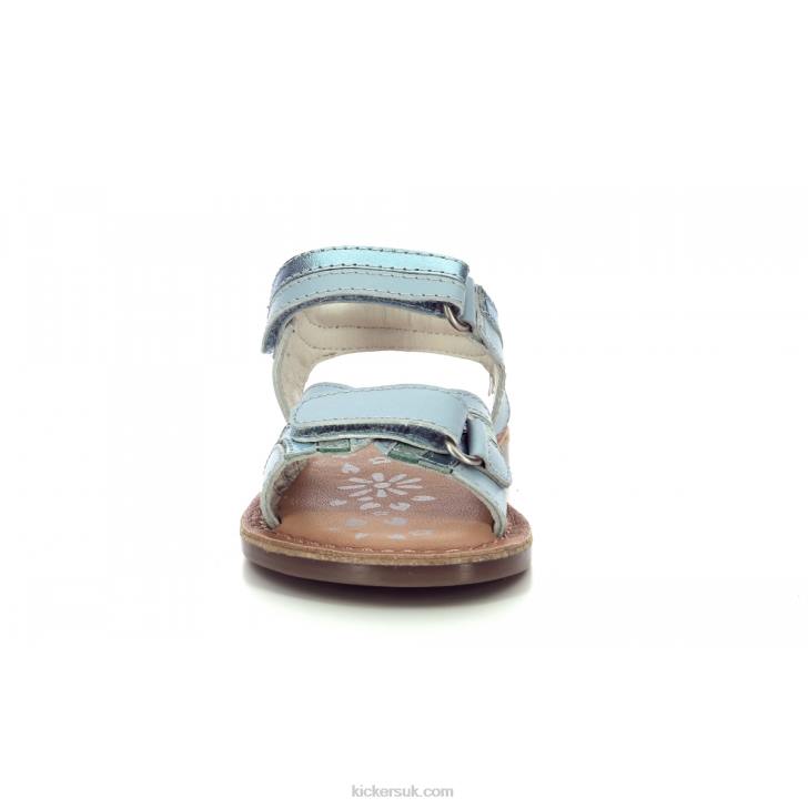 Divizza Light Blue Metallized Kickers ZDBR578 Kids