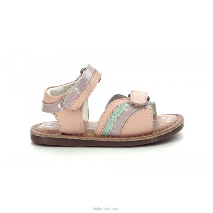 Divizza Light Pink Purple Green Kickers ZDBR560 Kids