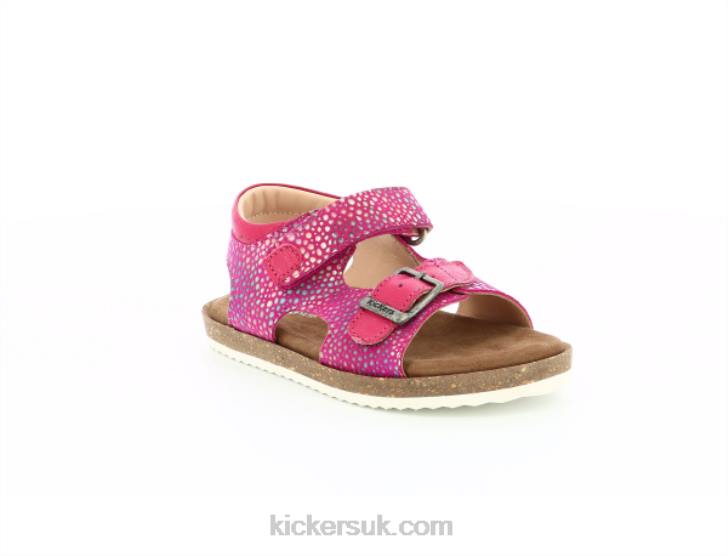 Funkyo Dark Pink Printed Kickers ZDBR409 Kids