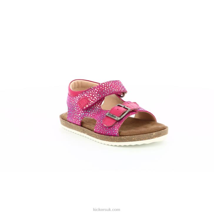 Funkyo Dark Pink Printed Kickers ZDBR409 Kids