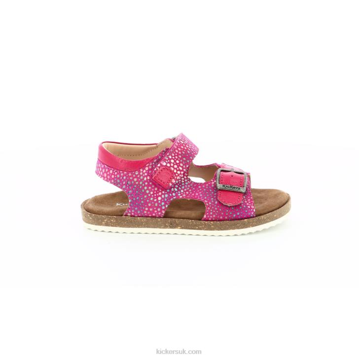 Funkyo Dark Pink Printed Kickers ZDBR409 Kids
