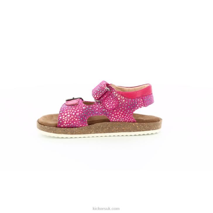 Funkyo Dark Pink Printed Kickers ZDBR409 Kids