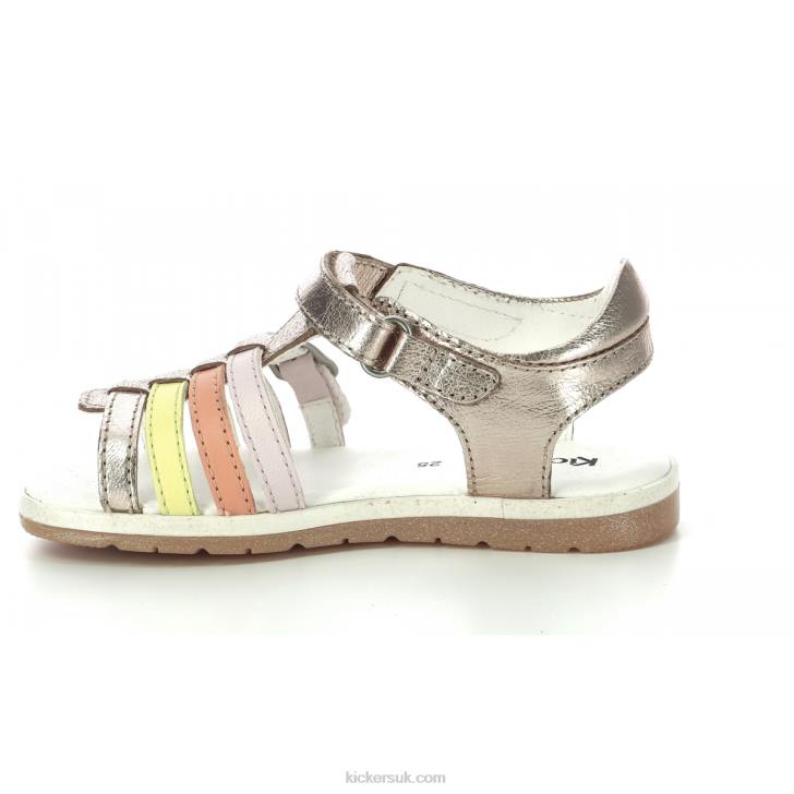 Gilianna Gold Pink Orange Kickers ZDBR479 Kids