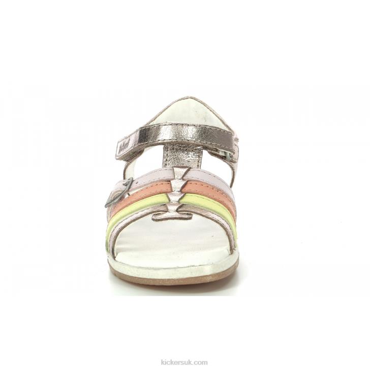 Gilianna Gold Pink Orange Kickers ZDBR479 Kids