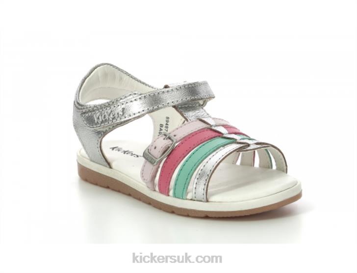 Gilianna Silver Pink Red Kickers ZDBR480 Kids