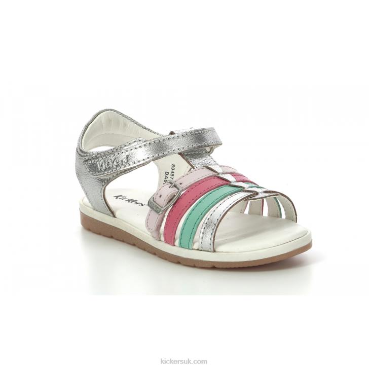 Gilianna Silver Pink Red Kickers ZDBR480 Kids