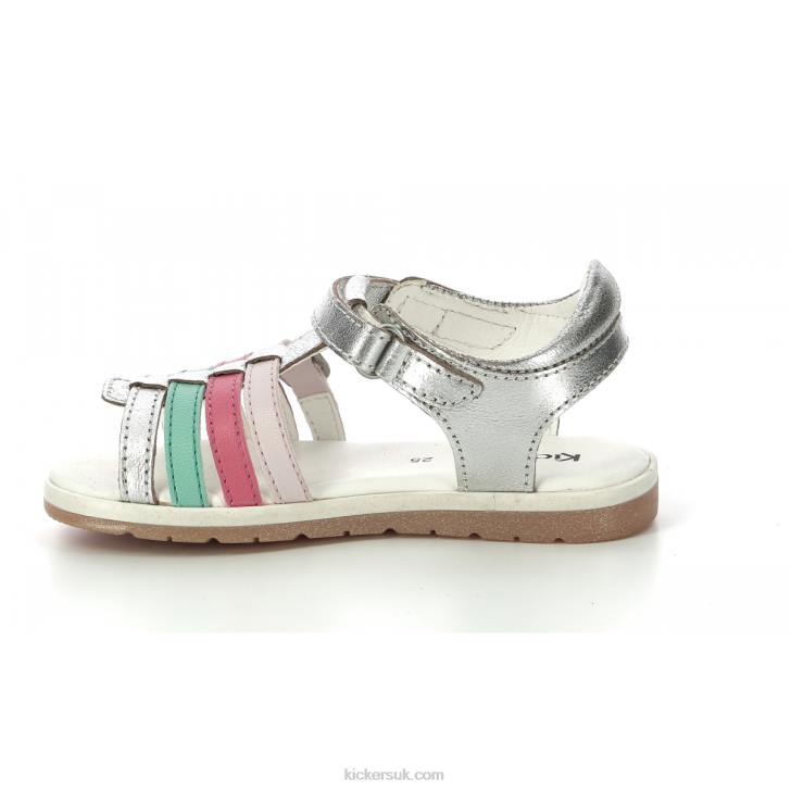 Gilianna Silver Pink Red Kickers ZDBR480 Kids