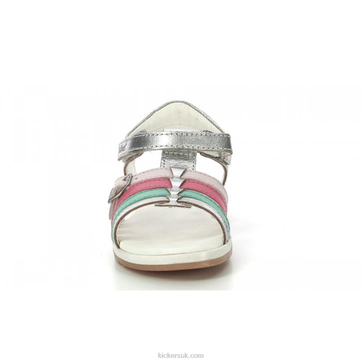 Gilianna Silver Pink Red Kickers ZDBR480 Kids
