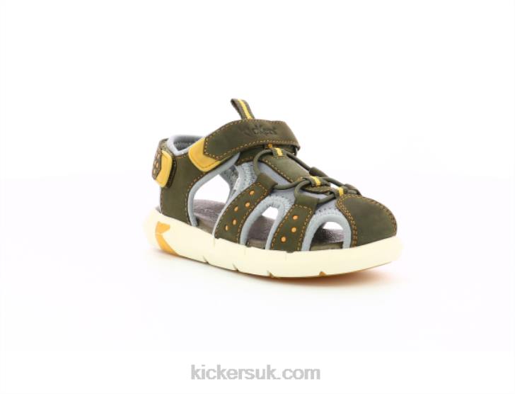 Jumange Khaki Yellow Kickers ZDBR493 Kids