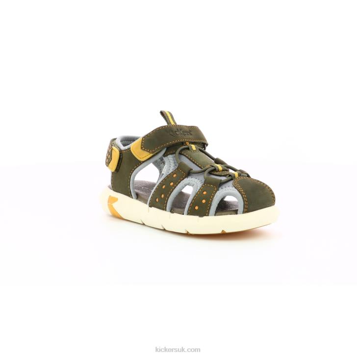 Jumange Khaki Yellow Kickers ZDBR493 Kids