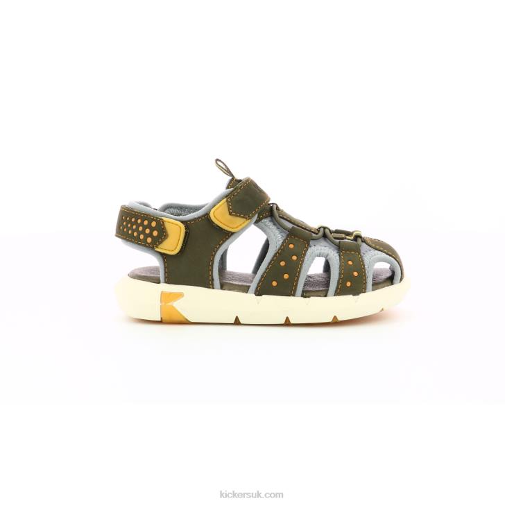 Jumange Khaki Yellow Kickers ZDBR493 Kids