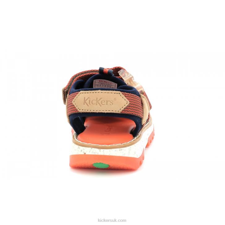 Kickclic Navy Orange Kickers ZDBR450 Kids