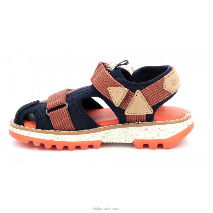 Kickclic Navy Orange Kickers ZDBR450 Kids