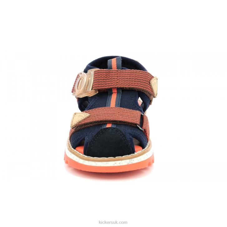 Kickclic Navy Orange Kickers ZDBR450 Kids