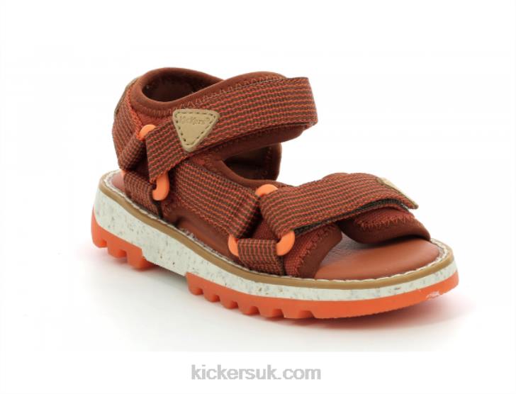 Kickclock Brown Orange Kickers ZDBR500 Kids
