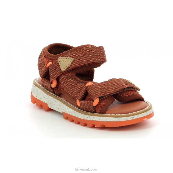 Kickclock Brown Orange Kickers ZDBR500 Kids