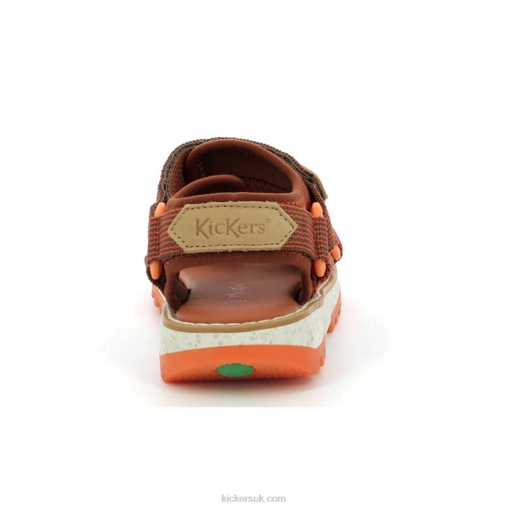 Kickclock Brown Orange Kickers ZDBR500 Kids