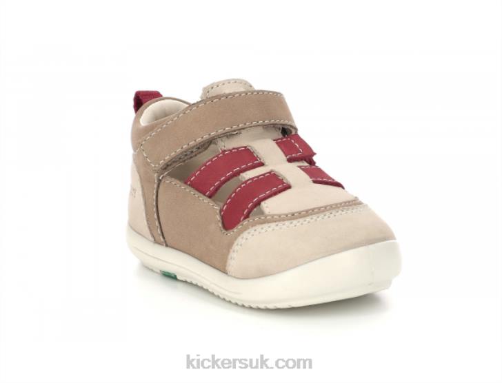 Klony Beige Red Kickers ZDBR419 Kids