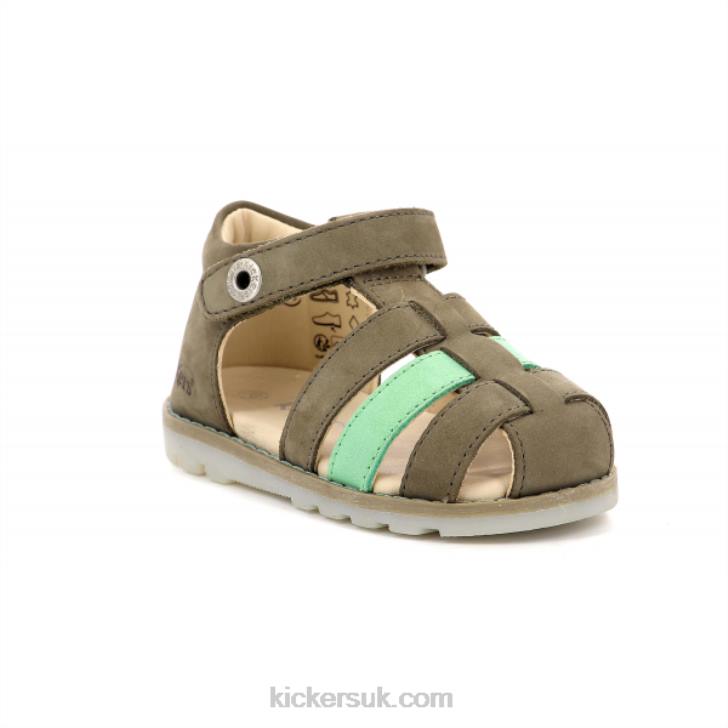 Nonopi Khaki Green Kickers ZDBR701 Kids
