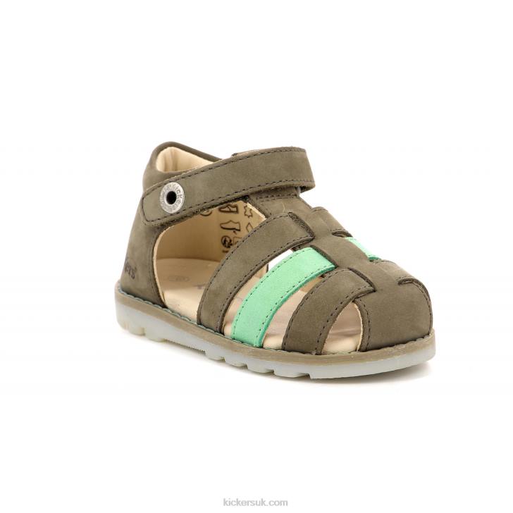 Nonopi Khaki Green Kickers ZDBR701 Kids
