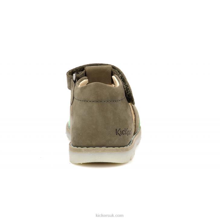Nonopi Khaki Green Kickers ZDBR701 Kids