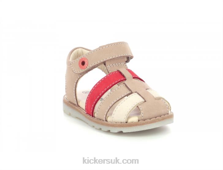 Nonosti Beige Red Kickers ZDBR587 Kids