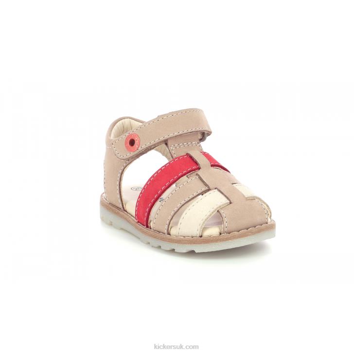 Nonosti Beige Red Kickers ZDBR587 Kids