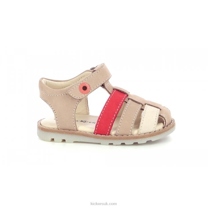 Nonosti Beige Red Kickers ZDBR587 Kids